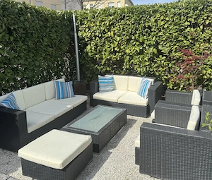 Rattan Loungemöbel für den Garten 