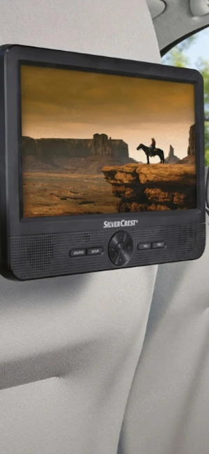 Tragbarer DVD-Player mit 2 Bildschirmen