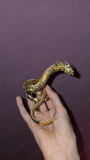 Origami Drache aus Goldfolie - 9h Handarbeit (Meisterstück) 
