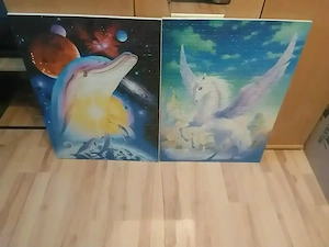 Zwei Puzzle bilder für 40 