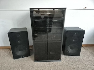Musikanlage SONY Verstärker, Tuner, Plattenspieler, Quadral Boxen