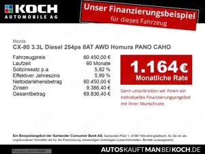 Mazda CX-80 3.3L Diesel 254ps 8AT AWD Homura PANO CAHO Bild 2