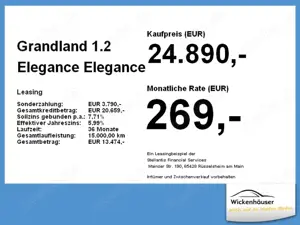 Opel Grandland 1.2 Elegance ACC+Alcantara+LED+BT+Temp