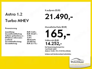 Opel Astra 1.2 Turbo MHEV GS Line Lenkradheizung*SHZ Bild 4
