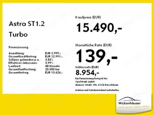 Opel Astra ST1.2 Turbo  Design  Tech Bild 4