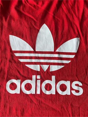 Adidas Shirt Rot L Weißes Brustlogo Bild 4