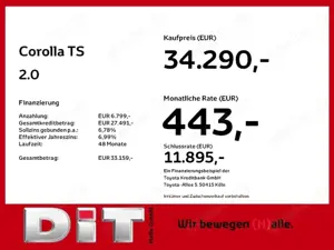 Toyota Corolla TS 2.0  GR Sport Klima Kamera Sitzhzg Bild 3