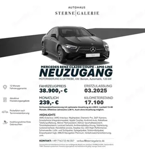 Mercedes-Benz CLA 200 AMG-LINE/DISTRO/360°/AMBIENT Sportp. Bi