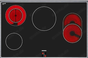 Siemens iQ300 Elektrokochfeld 77cm 4 Kochzonen schwarz