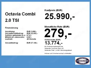 Skoda Octavia Combi 2.0 TSI RS LED AHK SHZ KlimaA Bild 4