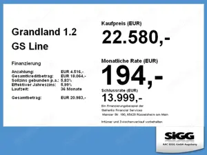 Opel Grandland 1.2 GS Line AHK, Automatik, Keyless Bild 4