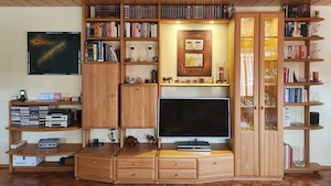 Schrankwand Omnia, Eiche hell, variabel