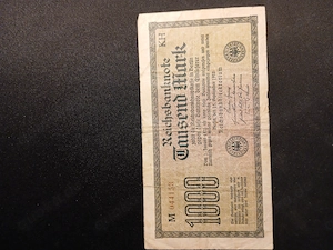 Banknote 1000 Mark Reichsbanknote 1922