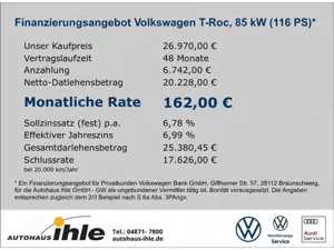 Volkswagen T-Roc Goal 2,0 TDI R-FAHRKAMERA+NAVI+AHK Bild 2