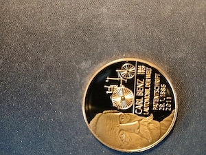 Gedenkprägung - Carl Benz & Gottlieb Daimler