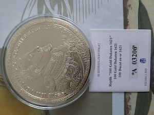 Giganten Prägung 100 Gold Dukaten 1621