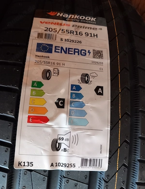 Kompletter Reifensatz nagelneuer Hankook Ventus Prime 4   K 135 Sommerreifen Bild 3
