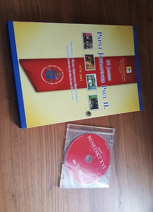 25 Jahre Papst Johannes Paul II. - Münze + Briefmarken + Umschläge