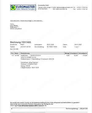 Kompletter Reifensatz nagelneuer Hankook Ventus Prime 4   K 135 Sommerreifen Bild 4