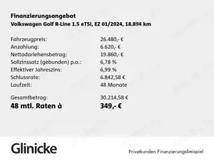 Volkswagen Golf VIII R-Line 1.5 eTSI DSG, LED, DAB
