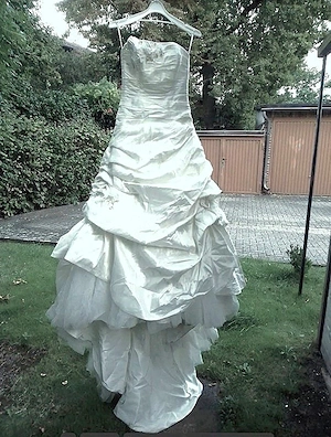 Brautkleid von San Patrick in IVORY, Gr. M mit Schleppe
