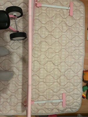 Rausfallschutz   Bettschutzgitter Rosa