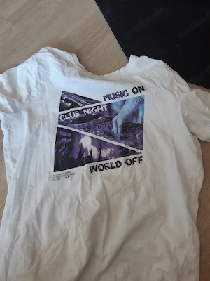 weißes music tshirt 