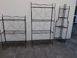 Metallregale für Blumen, Deko usw.