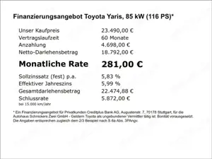 Toyota Yaris TEAMPLAYER+SHZ+CARPLAY+MODELL 2025 Bild 4