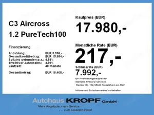 Citroen C3 Aircross 1.2 PureTech100 PLUS Turbo HUD SpurH Bild 4