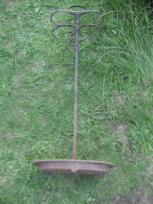 Schirmständer Eisen Gehstockhalter Jugendstil Gussschale Handarbeit Bild 9