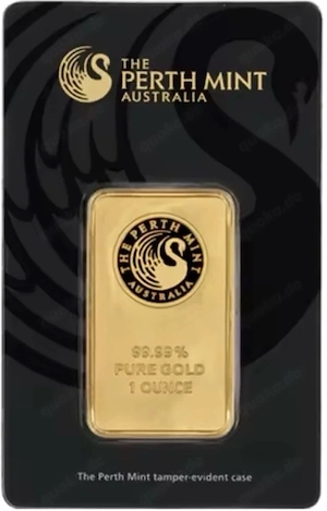 The Perth Mint Gold im Blister 31,1g mit Zertifikat
