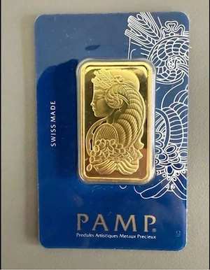 Pamp Goldbarren 31,1g original im Blister 
