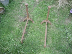 Kaminbock Holzbock Feuerhund Kaminhund Schmiedeeisen Frankreich