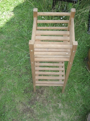 Blumenregal Blumenständer aus Holz Holzregal für Blumen Vintage