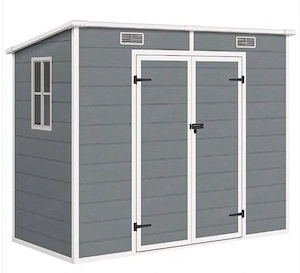 Geräumiges Gerätehaus, Gartenhaus, Gartenschuppen mit Pultdach