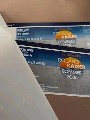 2 tickets Roland Kaiser 