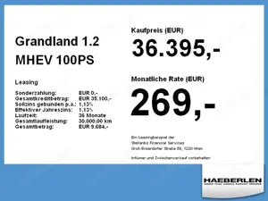 Opel Grandland 1.2 MHEV Navi+360°Kam+SHZ+2xKlima Bild 4