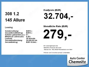 Peugeot 308 1.2 145 Allure Kamera LED Klimaautomatik Bild 4