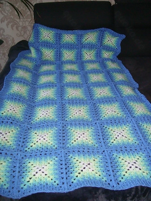 Kuscheldecke 3 D Muster