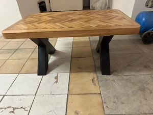 Eiche Fischgrät Couchtisch 