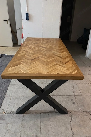 Esstisch Eiche   Fischgrätmuster