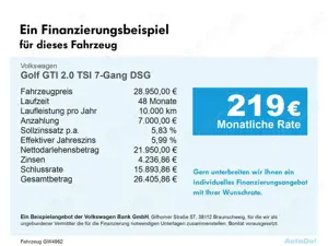 Volkswagen Golf GTI 2.0 TSI 7-Gang DSG Bluetooth Navi LED Bild 3