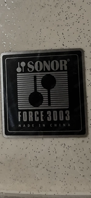 Sonor Force 3003 Zusatz Tom und Evans EC2 Felle 