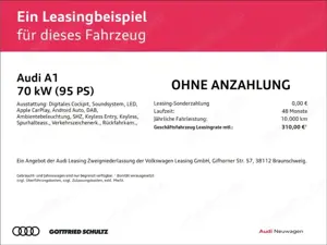 Audi A1 Sportback 25 TFSI S tronic Rückfahrkamera  LED Inf Bild 2