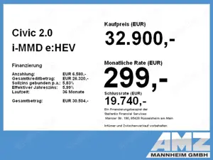 Honda Civic 2.0 i-MMD e:HEV Elegance ACC+LED+Navi+SHZ Bild 4