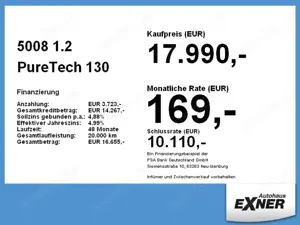 Peugeot 5008 1.2 PureTech 130 ACTIVE Navi+Sitzheizung+LM Bild 4