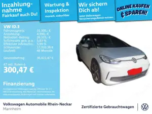 Volkswagen ID.3 Pro S 150kWh/77kWh kamera Discover pro uvm