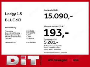 Dacia Lodgy 1.5 BLUE dCi 115 Stepway 7-Sitzer Klima Bild 3