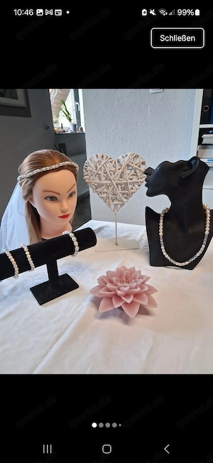 Kopfschmuck und Schmuck zur Hochzeit